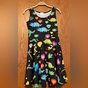 CowCow Dinosaur Print Skater Dress